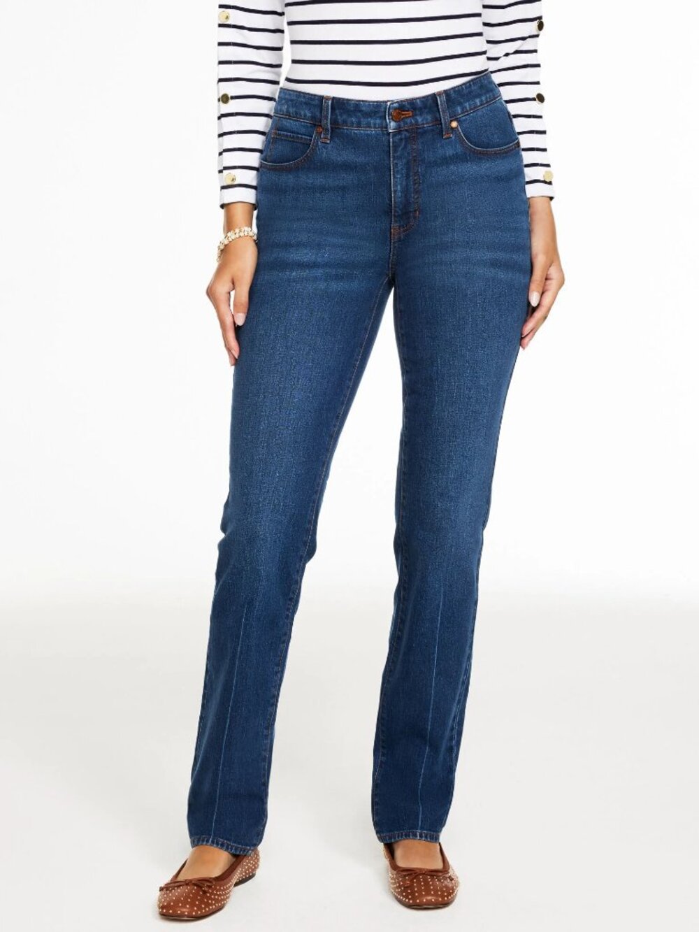 Talbot's Straight Leg Jeans - Lighter Wash